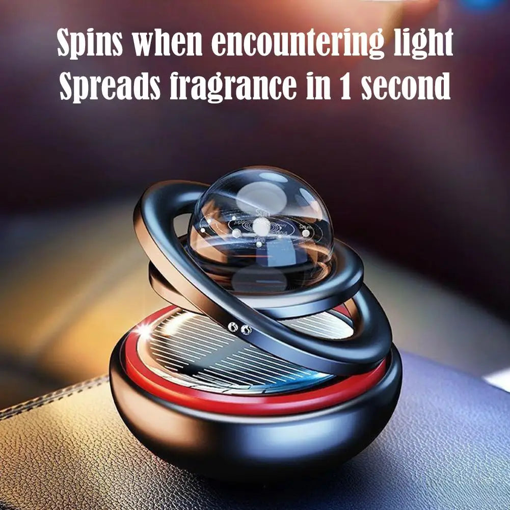 Car Solar Aromatherapy Ornaments Car Double Suspended Crystal Ball Aromatherapy