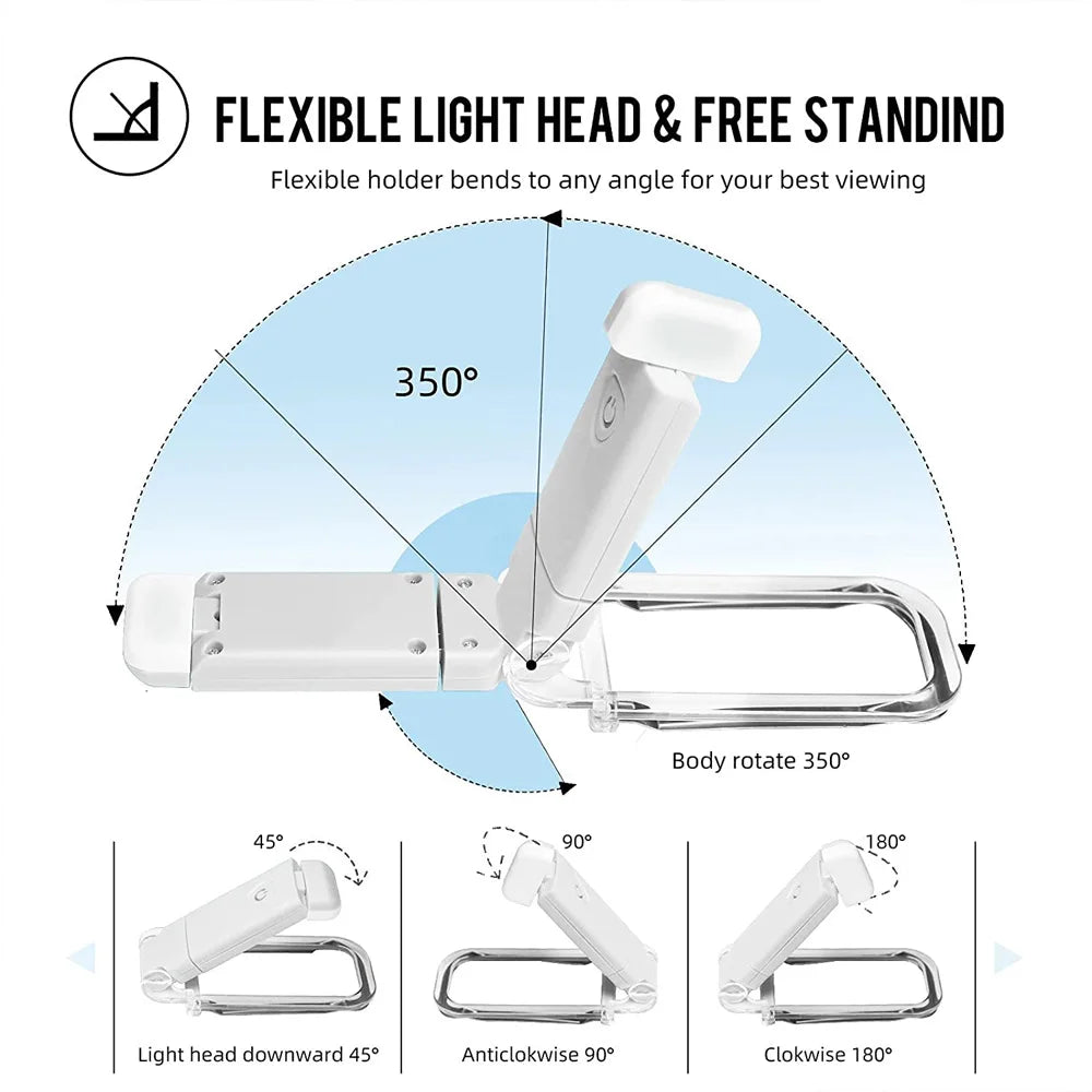 New USB Rechargeable Book Reading LED light
